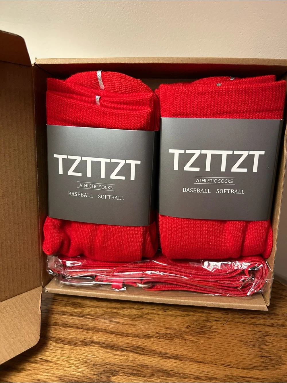 Men's Red Athletic Baseball & Softball Crew Socks, Belt & UV Arm Muff